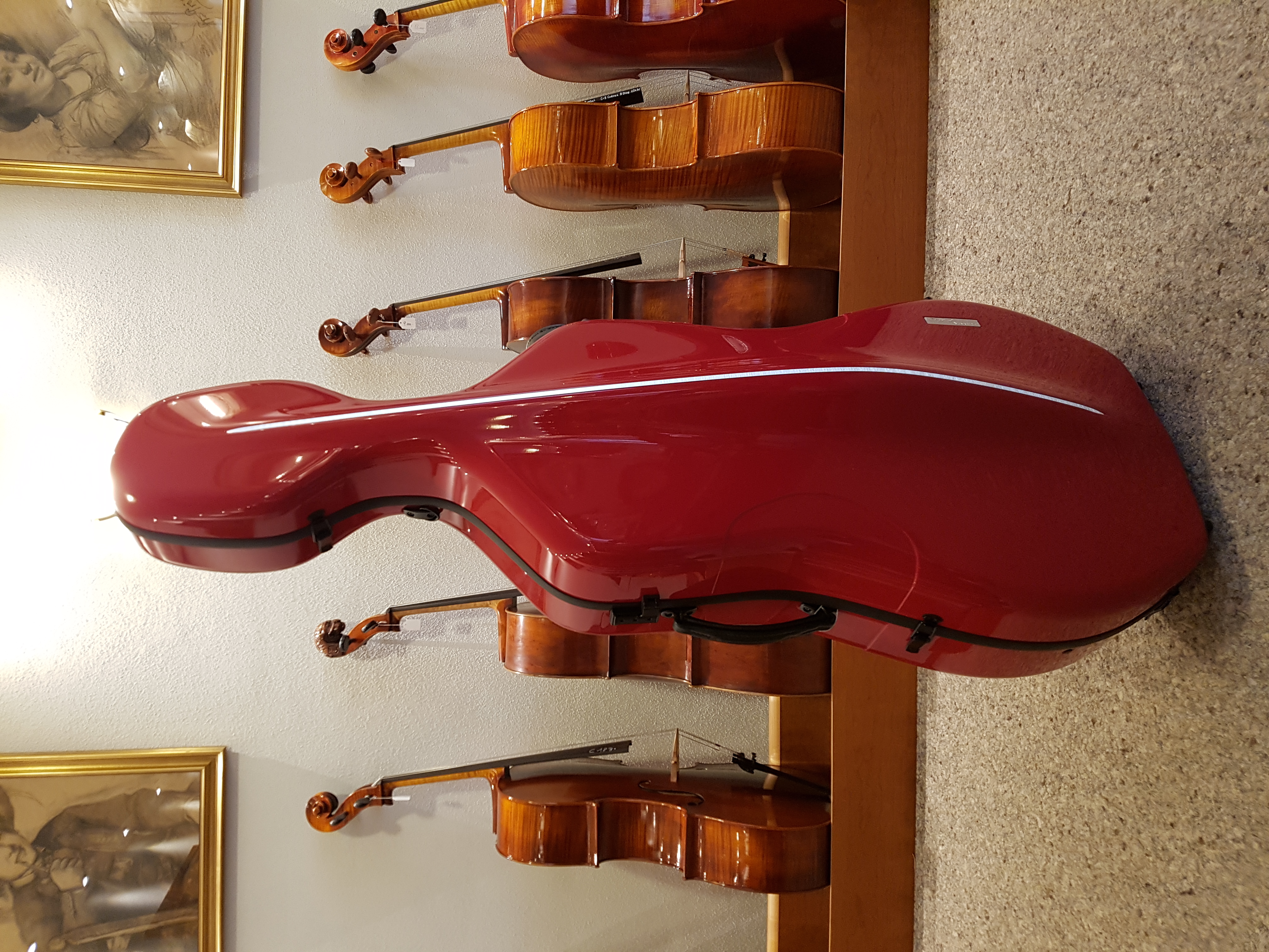 Gewa Air - Celloetui in Rot/Schwarz
