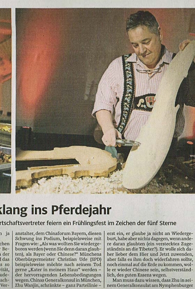 &quot;Mit Glöckchenklang ins Pferdejahr&quot; SÜDDEUTSCHE ZEITUNG
