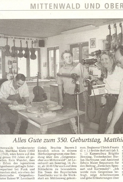 Münchner Merkur - Juni 2003
