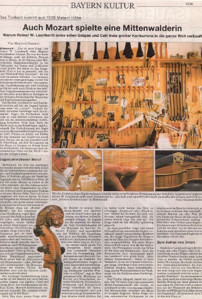 Süddeutsche Zeitung - Juli 2007