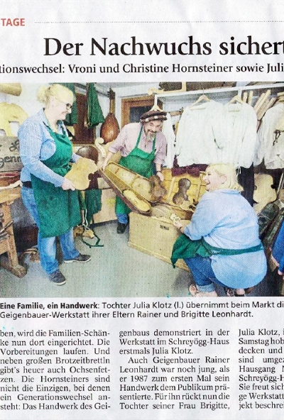 Der Nachwuchs sichert die Zukunft
