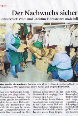 Der Nachwuchs sichert die Zukunft