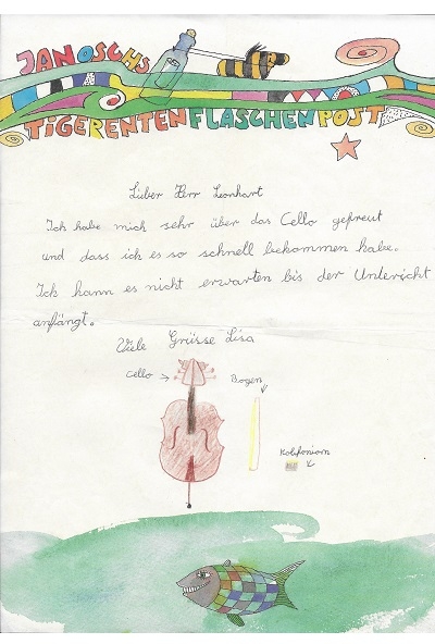 Grüße und eine Zeichnung von der jungen Lisa