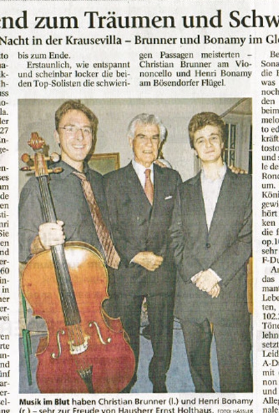 Musiksommer 2012 - Virtuose mit Leonhardt Cello