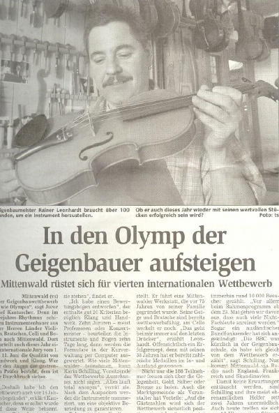 Münchner Merkur - Mai 2001