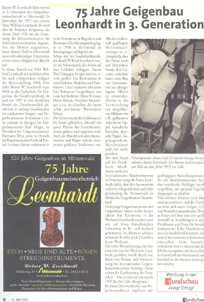 Rundschau - Mai 2001